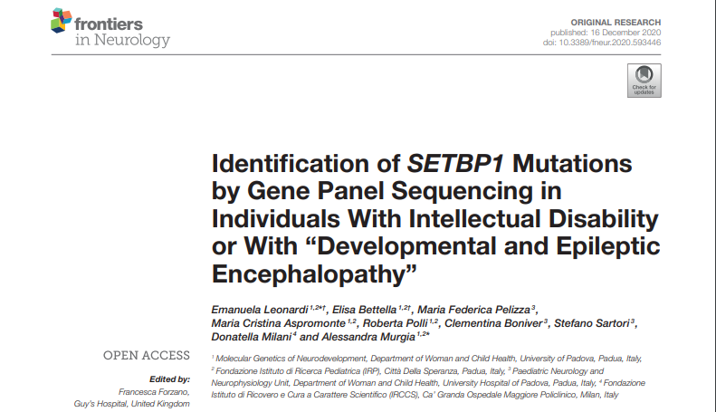 NEW SETBP1 Study