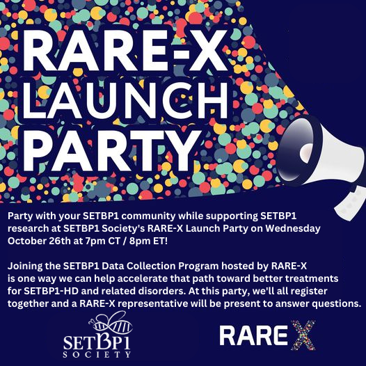 RARE-X Launch Party for the SETBP1 community